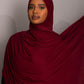 Premium oversize Jersey Hijab - Garnet - Hals and Sals