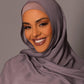 Premium Modal Hijab with matching under cap set - Dusky Lavender - Hals and Sals