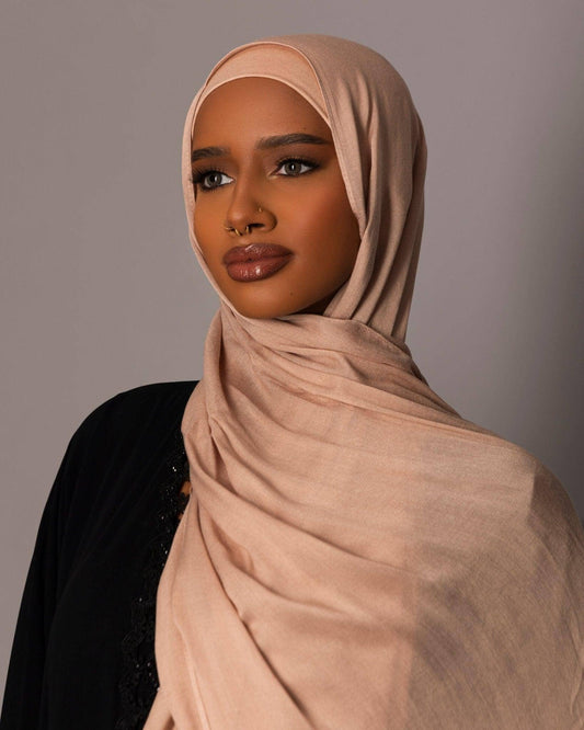 Premium Modal Hijab with matching under cap set - Sandy Blush - Hals and Sals