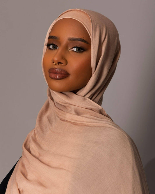 Premium Modal Hijab with matching under cap set - Sandy Blush - Hals and Sals