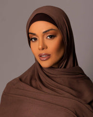 Premium Modal Hijab with matching under cap set - Truffle - Hals and Sals