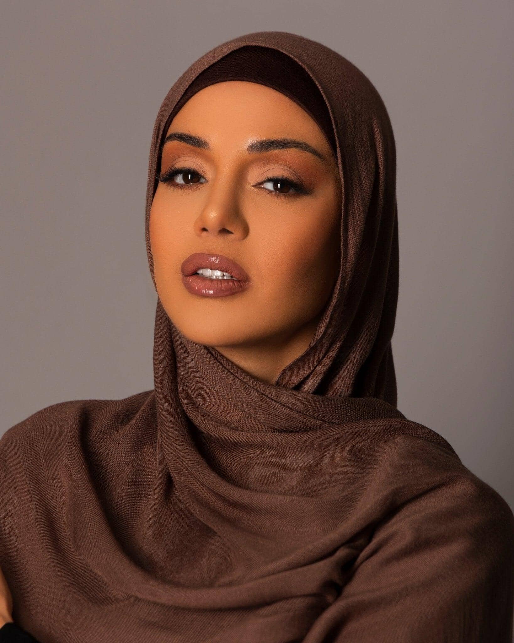 Premium Modal Hijab with matching under cap set - Truffle - Hals and Sals