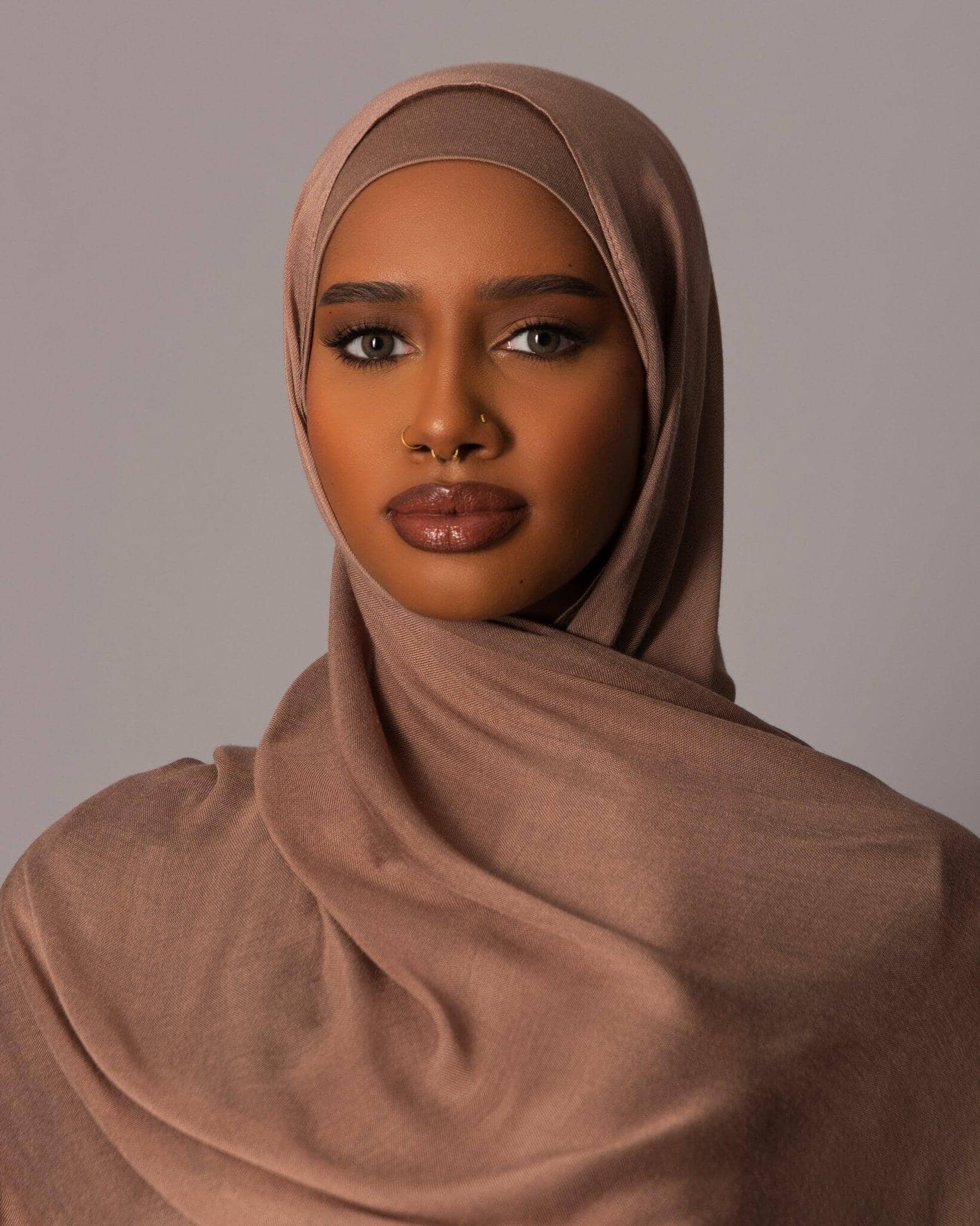 Premium Modal Hijab with matching under cap set - Soft Cocoa - Hals and Sals