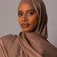 Premium Modal Hijab with matching under cap set - Soft Cocoa - Hals and Sals