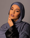 Premium Modal Hijab with matching under cap set – Ash Slate - Hals and Sals