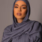 Premium Modal Hijab with matching under cap set – Ash Slate - Hals and Sals