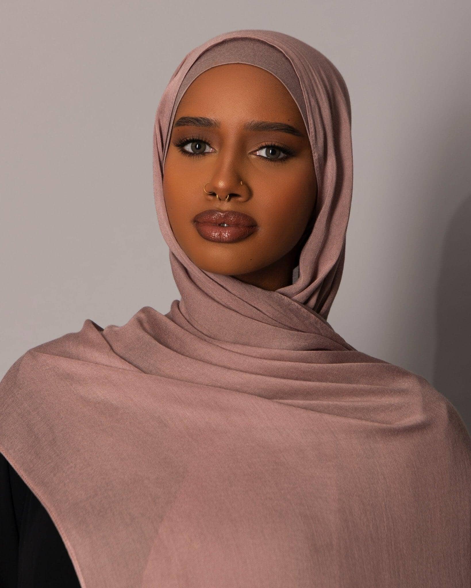 Premium Modal Hijab with matching under cap set – Mauve Dust - Hals and Sals