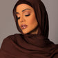 Premium Modal Hijab with matching under cap set – Auburn Brown - Hals and Sals