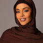 Premium Modal Hijab with matching under cap set – Auburn Brown - Hals and Sals