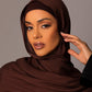 Premium Modal Hijab with matching under cap set – Auburn Brown - Hals and Sals
