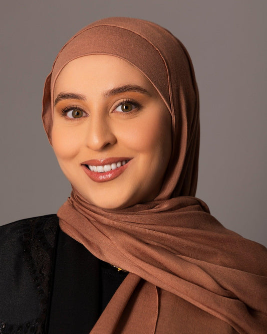 Premium Modal Hijab with matching under cap set – Terracotta Blush - Hals and Sals