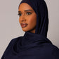 Premium Modal Hijab with matching under cap set – Sapphire Noir - Hals and Sals