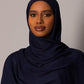 Premium Modal Hijab with matching under cap set – Sapphire Noir - Hals and Sals