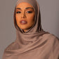 Premium Modal Hijab with matching under cap set – Taupe - Hals and Sals