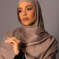 Premium Modal Hijab with matching under cap set – Taupe - Hals and Sals