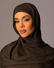 Premium Modal Hijab with matching under cap set – Deep Moss - Hals and Sals