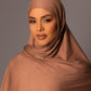 Premium oversize Jersey Hijab – Golden Sand - Hals and Sals