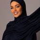 Premium oversize Jersey Hijab – Midnight - Hals and Sals