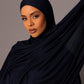 Premium oversize Jersey Hijab – Midnight - Hals and Sals