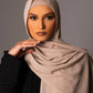 Chiffon Hijab with matching under cap set – Beige - Hals and Sals