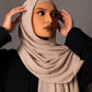 Chiffon Hijab with matching under cap set – Beige - Hals and Sals