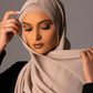 Chiffon Hijab with matching under cap set – Beige - Hals and Sals