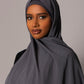 Chiffon Hijab with matching under cap set – Charcoal - Hals and Sals