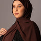 Chiffon Hijab with matching under cap set – Mahogany - Hals and Sals