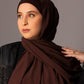 Chiffon Hijab with matching under cap set – Mahogany - Hals and Sals