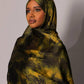 Printed Chiffon Hijab – Marble olive - Hals and Sals