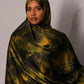 Printed Chiffon Hijab – Marble olive - Hals and Sals