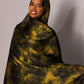 Printed Chiffon Hijab – Marble olive - Hals and Sals