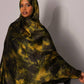 Printed Chiffon Hijab – Marble olive - Hals and Sals