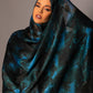 Printed Chiffon Hijab – Marble blue - Hals and Sals