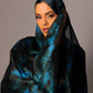 Printed Chiffon Hijab – Marble blue - Hals and Sals