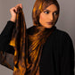 Printed Chiffon Hijab – Marble gold - Hals and Sals