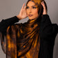 Printed Chiffon Hijab – Marble gold - Hals and Sals