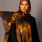 Printed Chiffon Hijab – Marble gold - Hals and Sals