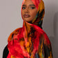 Printed Chiffon Hijab – Marble spring - Hals and Sals