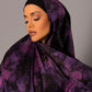 Printed Chiffon Hijab – Marble Amethyst - Hals and Sals