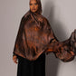 Printed Chiffon Hijab – Aged copper - Hals and Sals