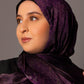 Printed Chiffon Hijab – Aged plum - Hals and Sals
