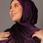 Printed Chiffon Hijab – Aged plum - Hals and Sals