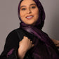 Printed Chiffon Hijab – Aged plum - Hals and Sals