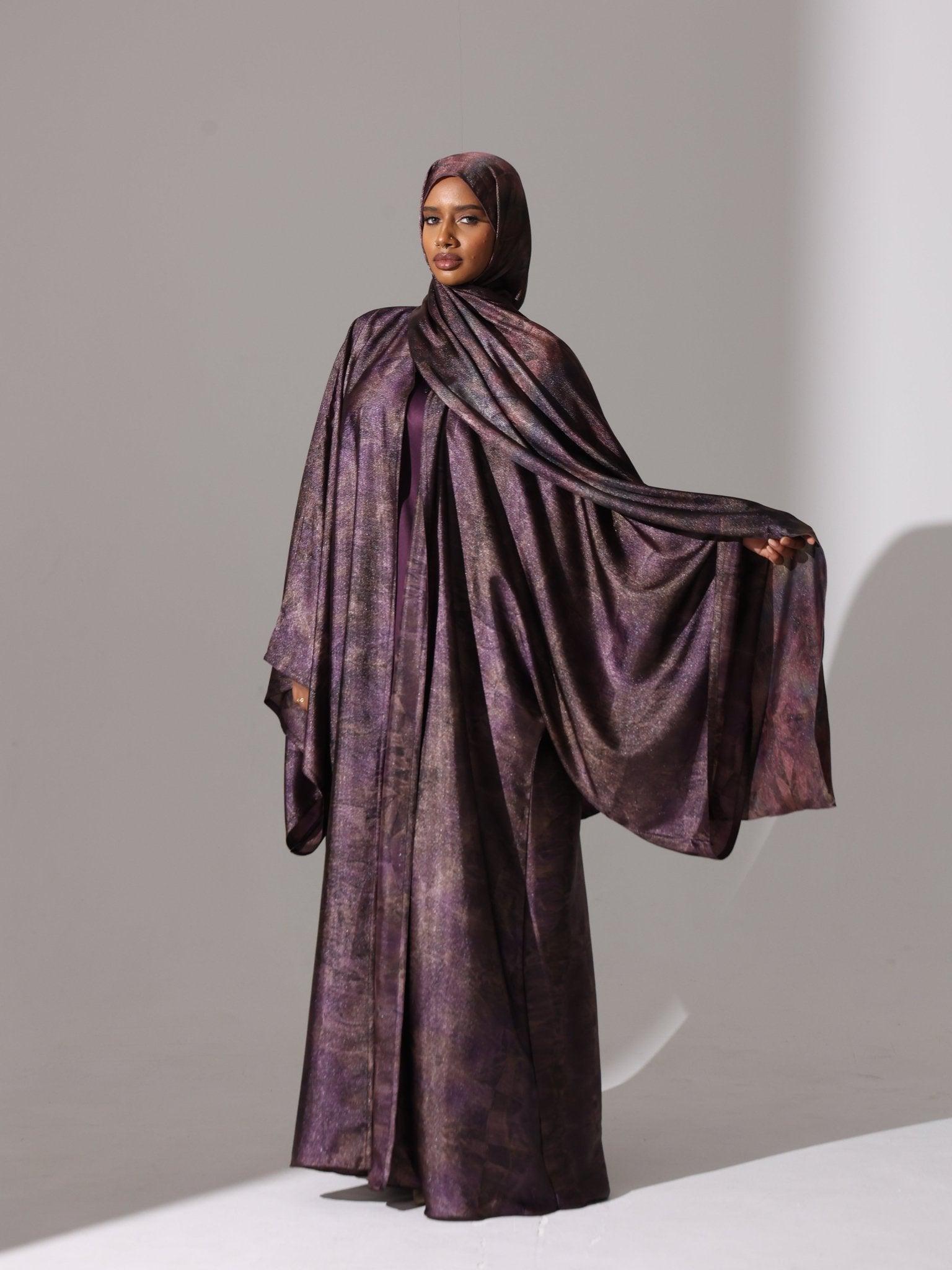 Plum Radiance Abaya - Hals and Sals