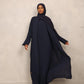 Navy Eclipse Abaya - Hals and Sals