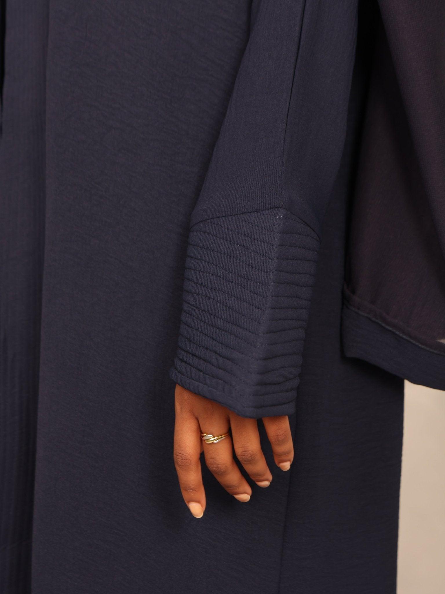 Navy Eclipse Abaya - Hals and Sals