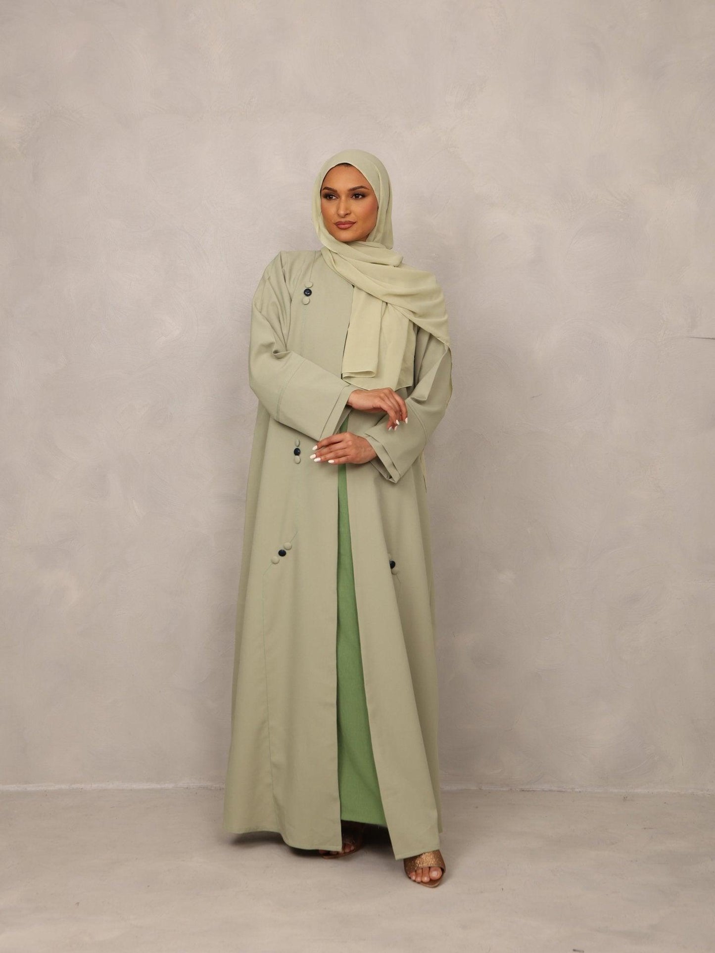 Sage Serenity Abaya - Hals and Sals