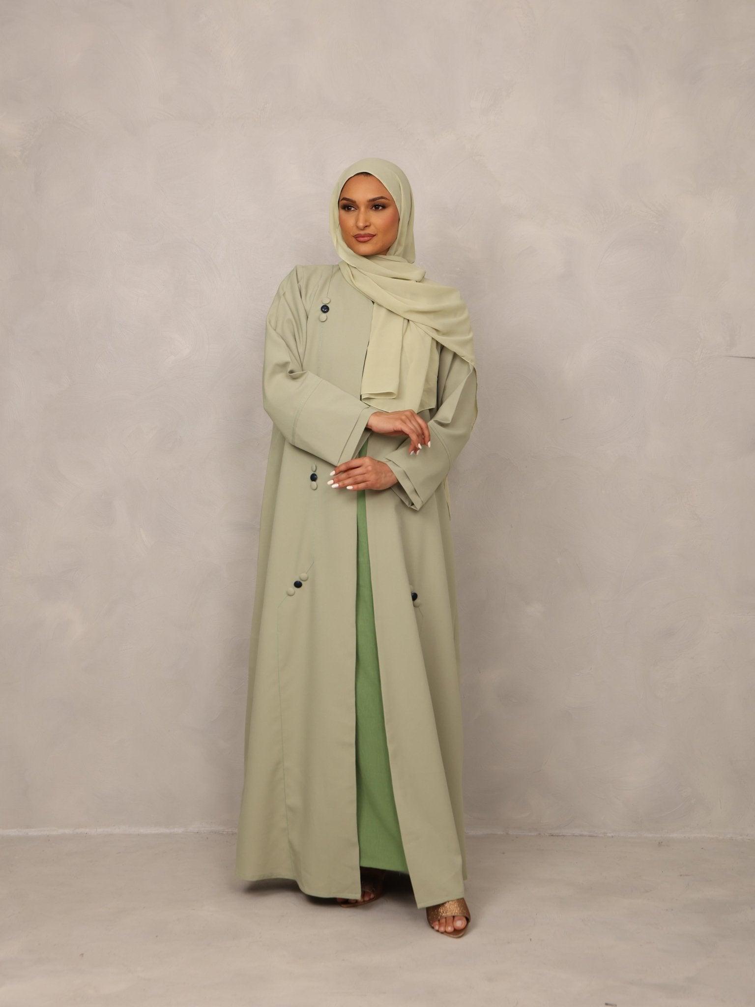 Sage Serenity Abaya - Hals and Sals