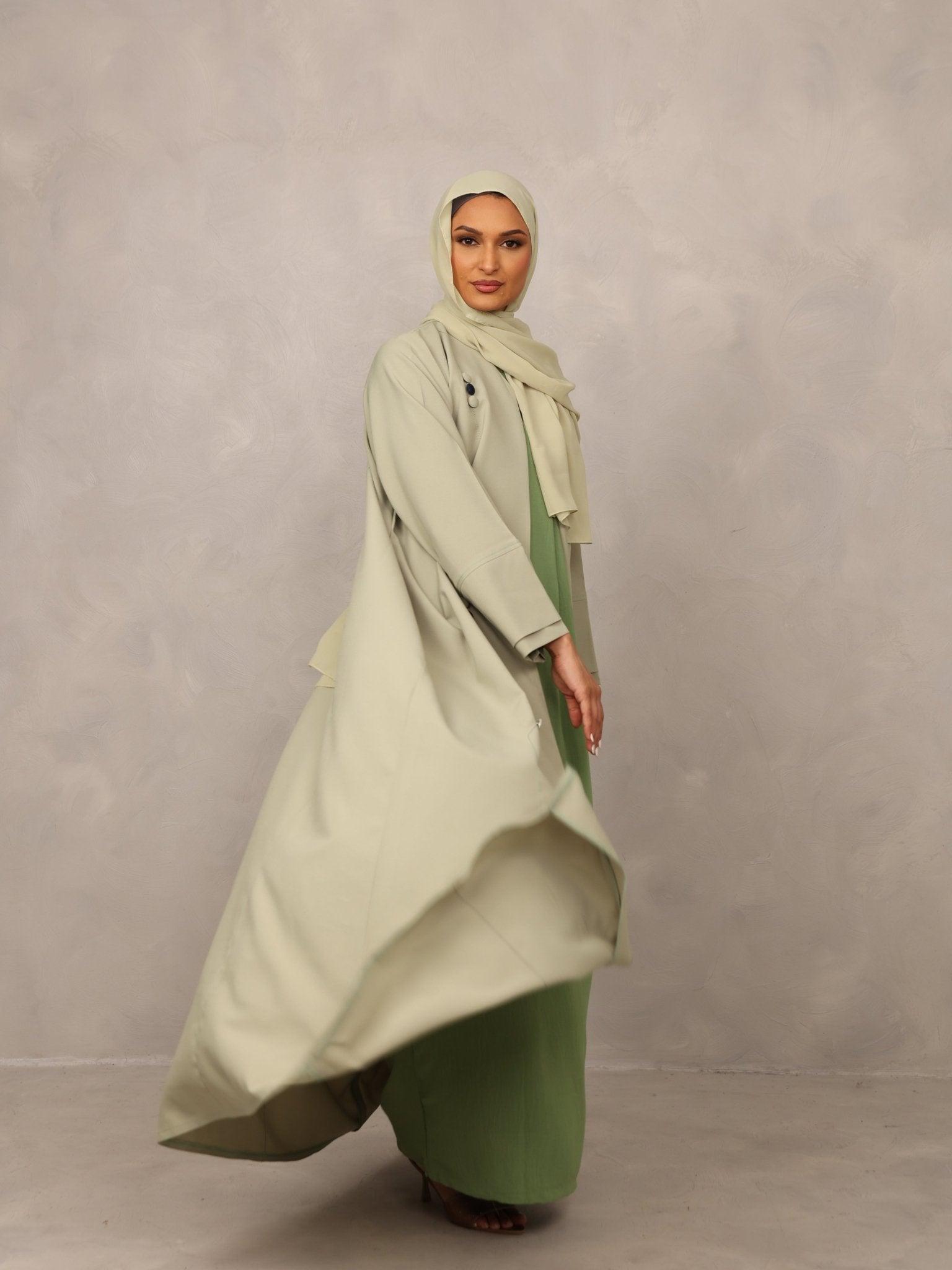 Sage Serenity Abaya - Hals and Sals